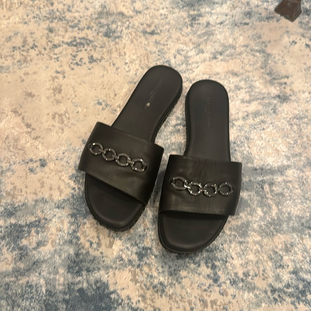 Karl lagerfeld leather sandals size 9